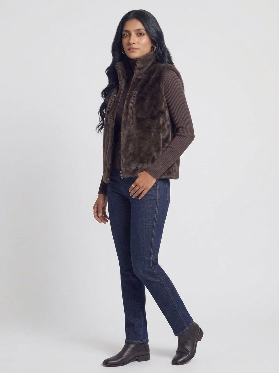 The Plush Faux-Fur Vest