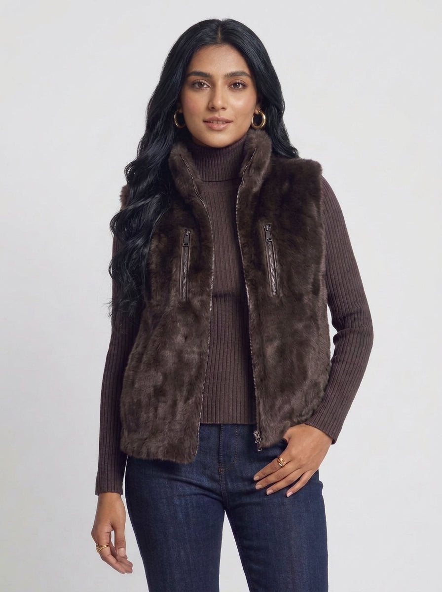 The Plush Faux-Fur Vest