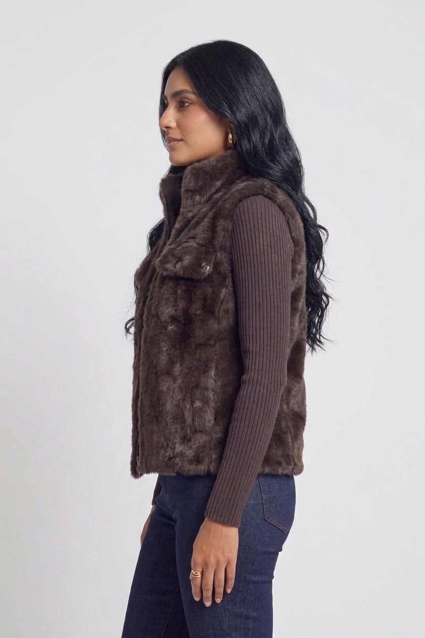 The Plush Faux-Fur Vest