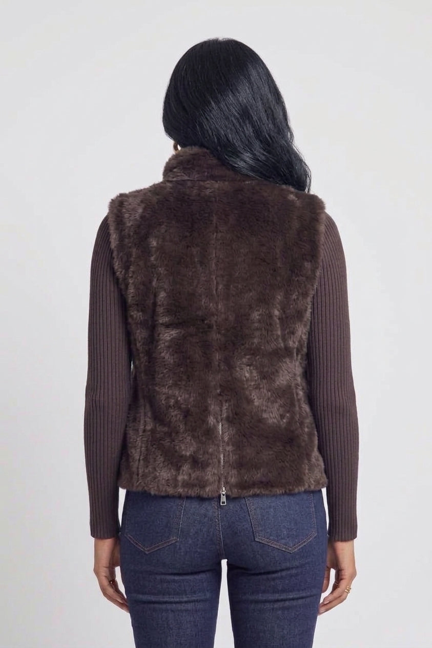 The Plush Faux-Fur Vest