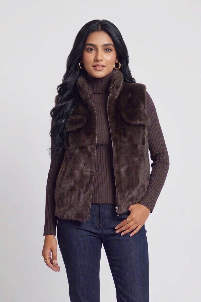 The Plush Faux-Fur Vest