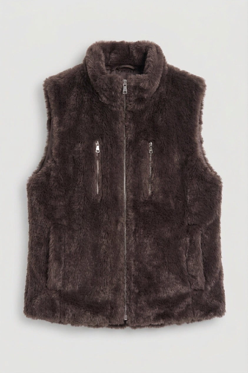 The Plush Faux-Fur Vest